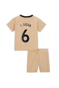 Chelsea Thiago Silva #6 Babyklær Tredje Fotballdrakt til barn 2022-23 Korte ermer (+ Korte bukser)